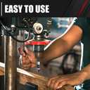 C&T 5 Piece M35 Countersink Drill Bit Set, 1/4'' 3/8'' 1/2'' 5/8'' 3/4'' with Bit Holder & Storage Case,High Speed Steel,5 Flute 82 Degree, Suitable for Drilling Copper, Metalworking, Wood, Plastic