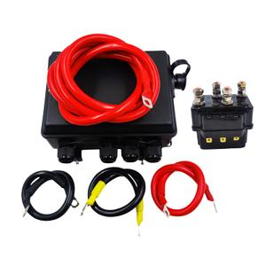 12V 500A Winch Solenoid Contactor Relay with Pre-Wired Control Box & 500A Solenoid for ATV UTV SUV Jeep 4x4 Vehicles 12V Trailer