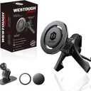 MagSafe Car Mount, Magnetic Car Phone Holder for Vent & Dashboard, 360° Rotating Magnetic Phone Mount for Car Compatible with iPhone 16/15/14/13/12 Pro Max & Android, Military Grade