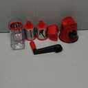 Geedel Rotary Cheese Grater, Kitchen Mandoline Vegetable Slicer with 3 Interchangeable Blades, Easy to Clean Grater for Fruit, Vegetables, Nuts (Red)