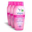 Vagisil Feminine Wash for Intimate Area Hygiene, Odor Block, Gynecologist Tested, Hypoallergenic, 12 oz, (Pack of 3)