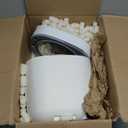 Warm Mist Humidifiers, 3.5L Humidifier with 304SS Ceramic Glaze Layer Heating Inner, Healthy Small Air Humidifier with Adjustable Constant Humidity for Bedroom (Off White)