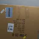 Growsun 28 inch Black Round Mirror, Wall-Mounted Circle Mirror for Bathroom & Living Room Decoration