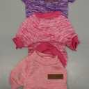 3 Pack Dog Sweaters for Small Dogs Girl Boy Winter Fleece Clothes Warm Soft Dog Sweatshirt Outfit for Dogs Cats Pet Apparel (XXS (Back: 7.8",Chest: 11.8", 2.2-3.5lbs), Pink+Rose+Purple)