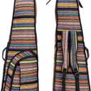 Tosnail Mini Strat Gig Bag with 10mm Padding, Shoulder Strap and Carry Handle, Vintage Electric Guitar Storage Case Bag - Bohemian Style