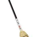 Rubbermaid Commercial Products Lobby Straw/Corn Broom Brown 38-Inch Indoor/Outdoor Broom for Courtyard/Garage/Lobby/Mall/Office