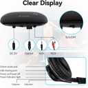 Retekess TA005P Wireless Headphones for TV Watching, TV Headphones with Transmitter, One-Touch Mute,Support AUX, RCA and Optical Input, TV Headphones Wireless for Seniors