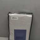 INOVADAY 100% Blackout Curtains for Bedroom, Black Out Curtains 84 Inch Long, Clip Rings Linen Blackout Drapes, Thermal Insulated Room Darkening for Living Room, 2 Panels - Beige,W50xL84