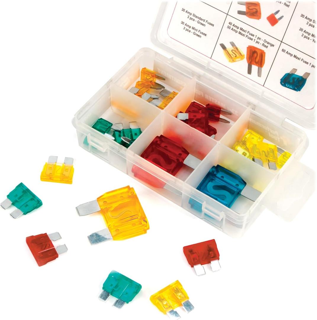 Performance Tool W5370 33-Piece Master Fuse Assortment , black