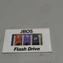 JBOS 4GB USB 2.0 Flash Drive 5 Pack - Swivel Gig Stick Pendrive, Zip & Jump Drive