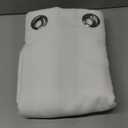 NICETOWN White Curtains for Sliding Door - 52 by 95, 2 Pieces, Blocking Out 50% Sunlight Window Treatment Modern Design Curtain Panels for Dining Room