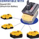 V7 Battery Adapter for Dewalt 20V Lithium Battery Converted to Replace for Dyson V7 Battery, Use for Dyson V7 Series Vacuum Cleaners Animal Absolute Fluffy HEPA Cordless Stick(Adapter ONLY)