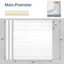 Neoaider Slatwall Panel 4 FT x 4 FT, Interlocking Slat Wall Paneling, Wall Mounted PVC Wallpanel, Suitable for Garage Storage and Organizer, Slatwall Board, Shelves - White