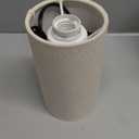 Small Table Lamp for Bedroom, Nightstand Lamp Linen Lampshade Bedroom Wood Base Small Bedside Lamp for Night Stands, Desk Lamps for Reading Living Room, Office (LED Bulb Included) (Black-Walnut Wood)