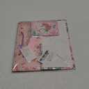 jabberwpacking Medium Gift Bag with Tissue Paper Ribbon and Greeting Card Pink Mermaid Gift Bag for Girls Birthday Baby Shower- 9.8" x 8.6" x 4.7"