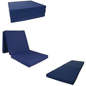 Furniture Trifold Foam Beds, Floor Tri-Fold Bed, Foldable Shikibuton Mattress Cushion Topper Mat for Space Saving Sleepover 48x26