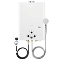 Tankless Water Heater Propane 5.26GPM 20L Outdoor Portable Gas Hot Water Heaters Instant Propane Water Heater with Digital Display Multi-Protection for Camping Trips Boat Cabins