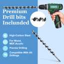 Masendelk Ship Auger Drill Bit 25 x 430mm (Approximate 1 x 17 Inch), Wood Auger Bit with 11mm Hex Shank