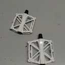 White Pedals Compatible with Ridstar Q20, Bicycle Pedals for Electric Bike, Aluminum Lightweight Platform Pedal with Non-Slip Pins, Durable Flat Pedal for Electric Bicycle