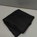 Lecloud Black Valances for Windows 1 Piece, Faux Linen Textured Short Kitchen Curtain for Small Windows with Dual Rod Pocket, Window Valance Curtain for Living Room Bedroom Cafe, 60" W x 14" L