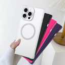 SAKUULO Magnetic for iPhone 14 Pro Max Case, Compatible with Magsafe, Full Camera Protection Silicone Shockproof Protective Slim Phone Cover for Women Girls for iPhone 14 Pro Max 6.7inch, Hot Pink