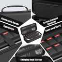 HEYSTOP Carrying Case for Nintendo Switch 2,Portable Travel Case for Nintendo Switch 2 Accessories with Screen Protector*1,Protective Cover*1,Thumb Caps*6,Large Space with 12 Game Card Slot,Hard Shell