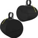 2 Packs Boat Speaker Cover, 800D Oxford Cloth Marine Wakeboard Tower Speaker Cover Waterproof, UV Resistant, Dustproof(H 7.5" x W 7.5" x D 8")