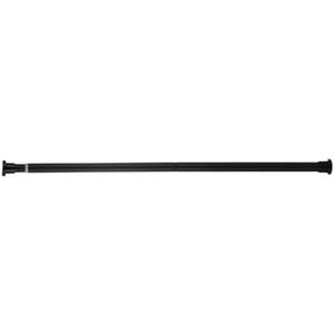 Expandable Shower Curtain Rod Adjustable Spring Tension Pole Closet Wardrobe Clothes Hanging Rail for Bathroom, Windows, Bedroom, Kitchen, Balcony, No Drilling, Black