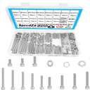 800Pcs M3 Screw Kit,Hex Socket Head Cap Screws Assortment with Nuts and Washers,304 Stainless Steel Metric Screws,M3 Bolts for 3D Printing(M3 x 6/8/10/12/16/18/20/25/30/35/40/45/50/55mm)