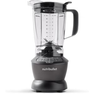 nutribullet Countertop Blender for Shakes, Smoothies, Food Prep, and Frozen Blending, 64 Ounces, 1200 Watt, Dark Gray NBF50400 (Grey)