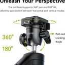ULANZI TT38 Mini Tripod for Camera, One-Click Open Tabletop Camera Tripod Small Portable Stand with Uka F38 Quick Release, Travel Stand Compatible with DJI OSMO Pocket 3/OSMO 360/Insta360 x5/Xtra/Sony