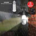 Energizer Smart 2K Light Bulb Security Camera, 1000 Lumens LED Light, 5GHz & 2.4GHz Wi-Fi Outdoor Socket Camera, Auto Tracking, Pan and Tilt, Night Vision, 2-Way Audio, Works with Google Home & Alexa