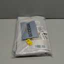 LAMIT Short Window Linen Curtains 48 Inch Length 2 Panels, 100% Blackout Linen Textured Thermal Curtains Back Tab and Rod Pocket Neutral Panels with White Liner for Bedroom, 34 x 48 Inch, Light Grey