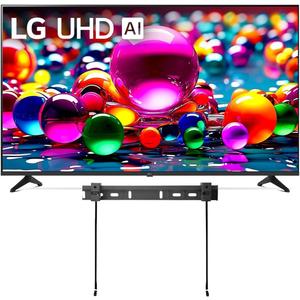 LG 50" (2025 Model) UHD AI UA75 Smart TV HDR10 Bluetooth a7 AI Processor 4K Gen8 Filmmaker Mode webOS 25 + Wall Mount Compatible with Alexa 