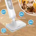 Steam Mop All-in-one Multi-Functional Powerful Steam Cleaner, Handheld Detachable Floor Steamer with 2 Steam Level, 380ML Water Tank & 23FT Power Cord for Whole Home Use
