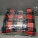 Westinghouse Full Size Heated Blanket Electric Blanket, Flannel & Sherpa Heating Blanket with10 Heating Levels & 1 to 12 Hours Heating Time Settings, Fast Heating Blanket Red Plaid, 72x84 Inches