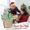 4 x 2025 Thank You Ornaments - Thank You Gifts for Women Men Boss, Coworkers, Friends, Meaningful Employee Teacher Appreciation Gifts at Christmas, Thankful Friendship Ornament for Christmas Tree