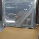 Hasipu Vanity Mirror with Lights, 23" x 18" LED Makeup Mirror, Lighted Makeup Mirror with Dimmable 3 Modes, Touch Screen Control Vanity Mirror Square Gold