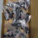 Set of 20 Veritek 14x1.5mm Black Wheel Lug Bolts for Aftermarket Custom Wheels Conical Seat 2.16 Inch 28mm Shank 17mm Hex