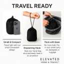 ELEVATED HOME & TRAVEL 2025 Travel Neck Pillow for Airplane Sleeping Premium Memory Foam Cushion | Compact 360 Head & Neck Support | Washable Cover | Must-Have Airplane Travel Essential