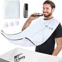 Beard Bib, Non-Stick Beard Apron, Waterproof Hair Trimming Catcher, Breathable Hair Catcher for Shaving, Premium Shaving Accessories for Men, Gifts for Men
