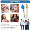 Sensory Chew Pencil Toppers for Autistic Kids, Teens, Adults, 6-Packs Food-Grade Silicone Sensory Chewable Pencil Covers for Autism, ADHD, SPD, Anxiety, Oral Motor Therapy, Mixed Types