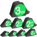 3 Inch Hair Clipper Combs Guides, Hair Clipper Guards 1 & 1/4" 1 & 1/2" 2", Mega NO.16 NO.12 NO.10 fits for most Wahl Clippers (Deep Gray, 8pcs Mega Set)