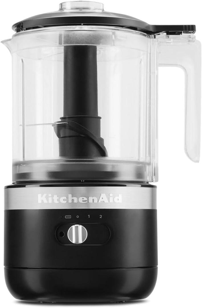 KitchenAid 5 Cup Food Chopper Cordless KFCB519BM, Matte Black 
