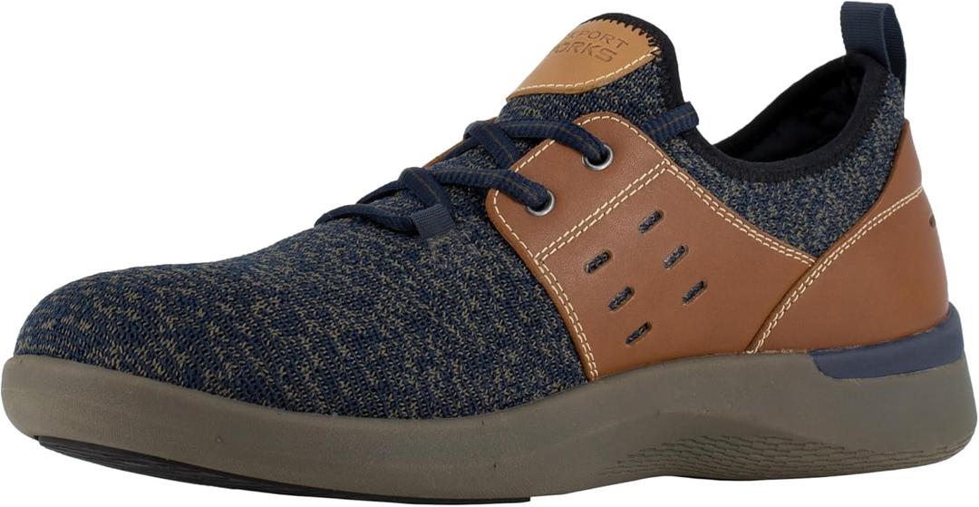 Rockport mens Truflex Composite Toe Eh Two Eye Tie Work Shoe (11 Wide, Navy)