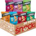 PopCorners Popped Corn Snacks, Sampler Pack, 1 Ounce (Pack of 20) (Assortment May Vary), BB Date: 05/5/2026
