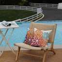 DFXSZ Outdoor Throw Pillow Covers 18x18 Inch Set of 2 Waterproof Spring Summer Geometric Elegant Burnt Orange Outdoor Pillow Covers for Patio Funiture Garden Couch 168D18