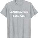 Landscaping Landscaper Job Staff Team Crew Worker Uniform Long Sleeve T-Shirt Grey L