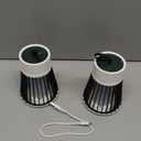 Kittmip 2 Pcs Electric Bug Zapper Bulk Rechargeable Mosquito Killer Fly Zapper Mosquito Trap Outdoor Portable Lamp with USB and Hanging Loop for Home Camp Insect, up to 6 Hours of Battery