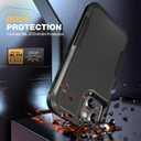 Diaclara Designed for iPhone 15 Case, [with Privacy Screen Protector] [Anti Spy] [Military Grade Drop Protection] Heavy Duty Full-Body Shockproof Phone Case, Black